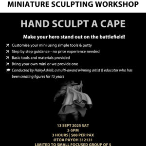 SCULPTING WORKSHOP - Hand Sculpt A Cape