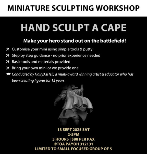 SCULPTING WORKSHOP - Hand Sculpt A Cape